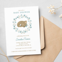 Schattig Fawn Baby shower