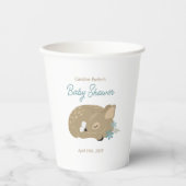 Schattig Fawn Baby shower Papieren Bekers (Voorkant)