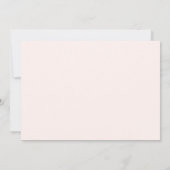 Schattig fee meisje in roze jurk save the date (Achterkant)