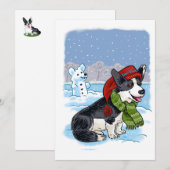 Schattig Feestdagenkaart (Voorkant / Achterkant)