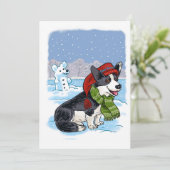 Schattig Feestdagenkaart (Staand voorkant)