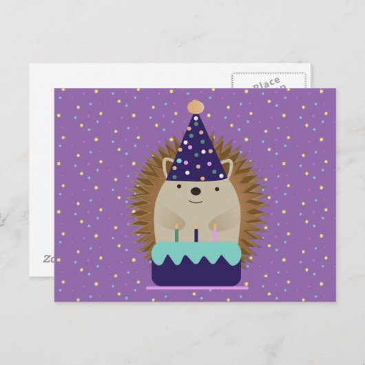 Schattig feesteggel briefkaart (Voorkant / Achterkant)