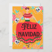 Schattig feliz navidad kerst feestdagenkaart (Achterkant)
