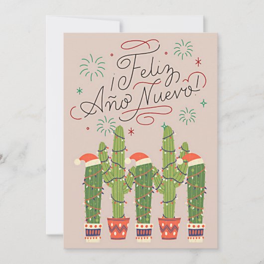Schattig feliz navidad kerst feestdagenkaart (Voorkant)