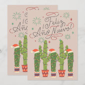 Schattig feliz navidad kerst feestdagenkaart (Voorkant / Achterkant)