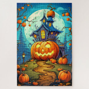 Schattig Festief Huis van Horrors Gelukkig Hallo Legpuzzel
