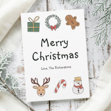 Schattig Festief Rood en Groen Gelukkig Kerstfeest