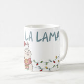 Schattig Festieve Lama Koffiemok (Voorkant rechts)