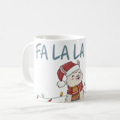 Schattig Festieve Lama Koffiemok (Voorkant links)