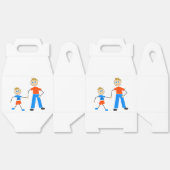 Schattig figuur en Son Stick figuur voorkeur dozen Bedankdoosjes (Ongevouwen)