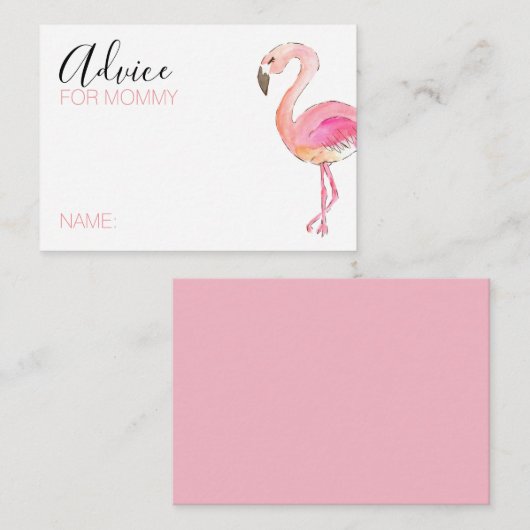 schattig flamingo advies voor mammietkaart (Voorkant / Achterkant)