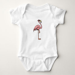 schattig flamingo-baby-bodysuit romper