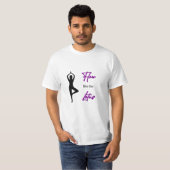 SCHATTIG! Flow als de Lotus - Yoga T-Shirt (Voorkant volledig)