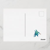 schattig folie feestdagen briefkaart (Achterkant)