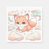 Schattig Fox-Baby shower Servet (Voorkant)