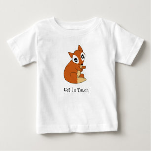 Schattig Fox Gedrukt T-Shirt voor Kinderen