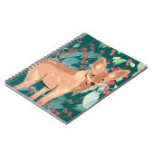 Schattig Fox Notitieboek Hoesje – Natuur-geïnspire (Linkerzijde)