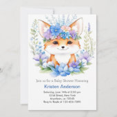 Schattig Fox Whimsical Boy Baby shower Kaart (Voorkant)