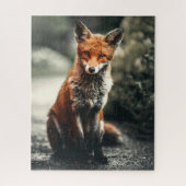 Schattig Fox Wildlife Forest Animal Legpuzzel (Verticaal)