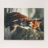 Schattig Fox Wildlife Forest Animal Legpuzzel (Horizontaal)