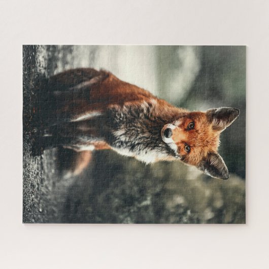 Schattig Fox Wildlife Forest Animal Legpuzzel (Horizontaal)