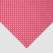 Schattig Framboos Roze & Wit Polkadots Tissuepapier (Detail)