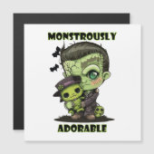 Schattig Frankenstein-monster met knuffel (Voorkant / Achterkant)