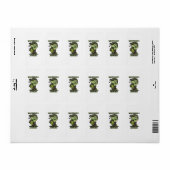 Schattig Frankenstein-monster met knuffel Etiket (Full Sheet)