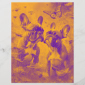 Schattig Frans-Bulldog-Puppy-Folder Flyer (Achterkant)