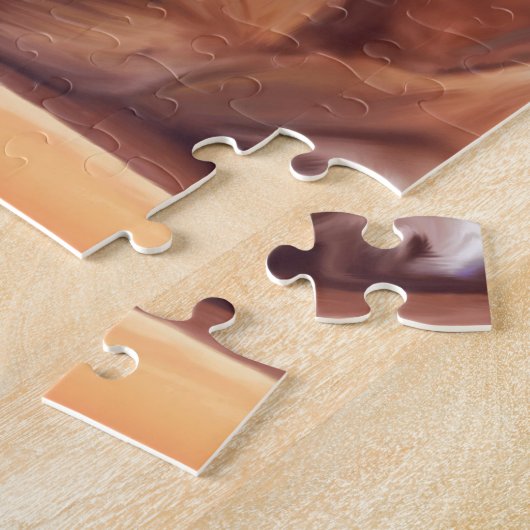 Schattig Frans Bulldog Water Kleur Art Schilderij Legpuzzel (Zijkant)