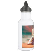 Schattig Frans Bulldog Water Kleur Art Schilderij Waterfles (Links)