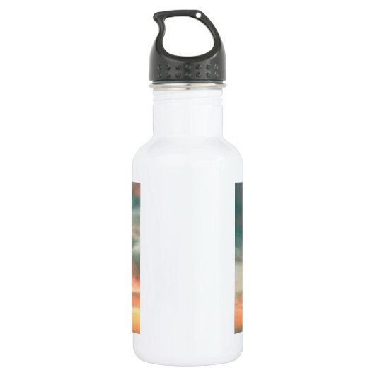 Schattig Frans Bulldog Water Kleur Art Schilderij Waterfles (Achterkant)