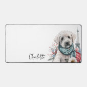 Schattig Frans Hond Rood Wit Blauw Eiffeltoren Par Bureaumat (Voorkant)