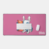 schattig Frans huisdier hond, gekleed dier, Grappi Bureaumat (Keyboard & Muis)