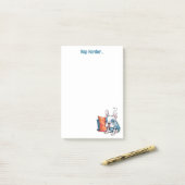 schattig Frans huisdier hond, gekleed dier, Grappi Post-it® Notes (Op bureau)