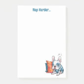 schattig Frans huisdier hond, gekleed dier, Grappi Post-it® Notes (Voorkant)