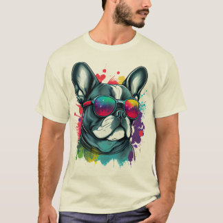 Schattig Franse hond T-shirt