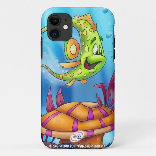 schattig FriendFish iPhone 5 hoesje (Achterkant)