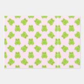 Schattig Frogs Collectie - Schattige kikkerthema Inpakpapier Vel (Voorkant 2)