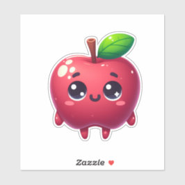 Schattig fruit Kawaii appel Sticker