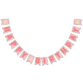 Schattig fruit sandwich picknick party Gelukkige v Vlaggetjes (Alle)