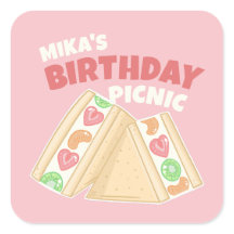 Schattig fruit sandwich picknick party