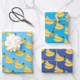 Schattig fruit stijl banaan inpakpapier vel