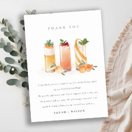 Schattig Fruitcocktail Sinaasbloesem Koppel Bruilo Bedankkaart