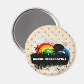 Schattig Fruitig Bosnië Herzegovina Magneet (Voorkant / Achterkant)