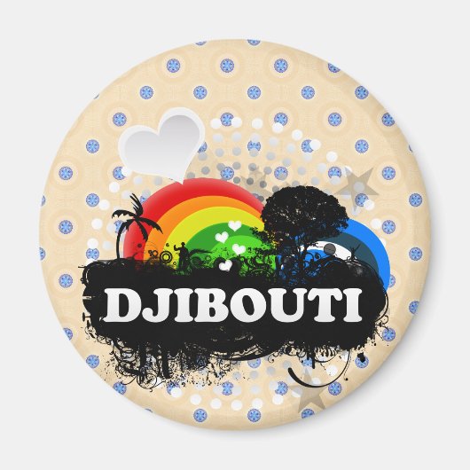 Schattig Fruitig Djibouti Magneet (Voorkant)