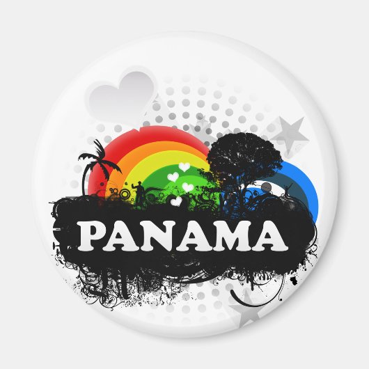 Schattig Fruitig Panama Magneet (Voorkant)