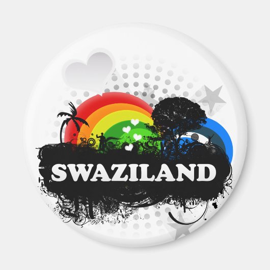 Schattig Fruitig Swaziland Magneet (Voorkant)