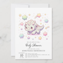 Schattig Fun Dinosaur Baby shower