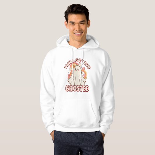 Schattig Funny Ghost - Schattige Valentijn Ghost Hoodie